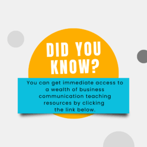 business communication teaching resources